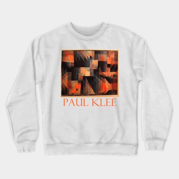 Gradation, Red-Green (Vermillion) by Paul Klee Crewneck Sweatshirt by Naves